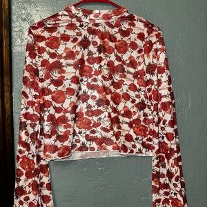 Floral Crop Long Sleeve